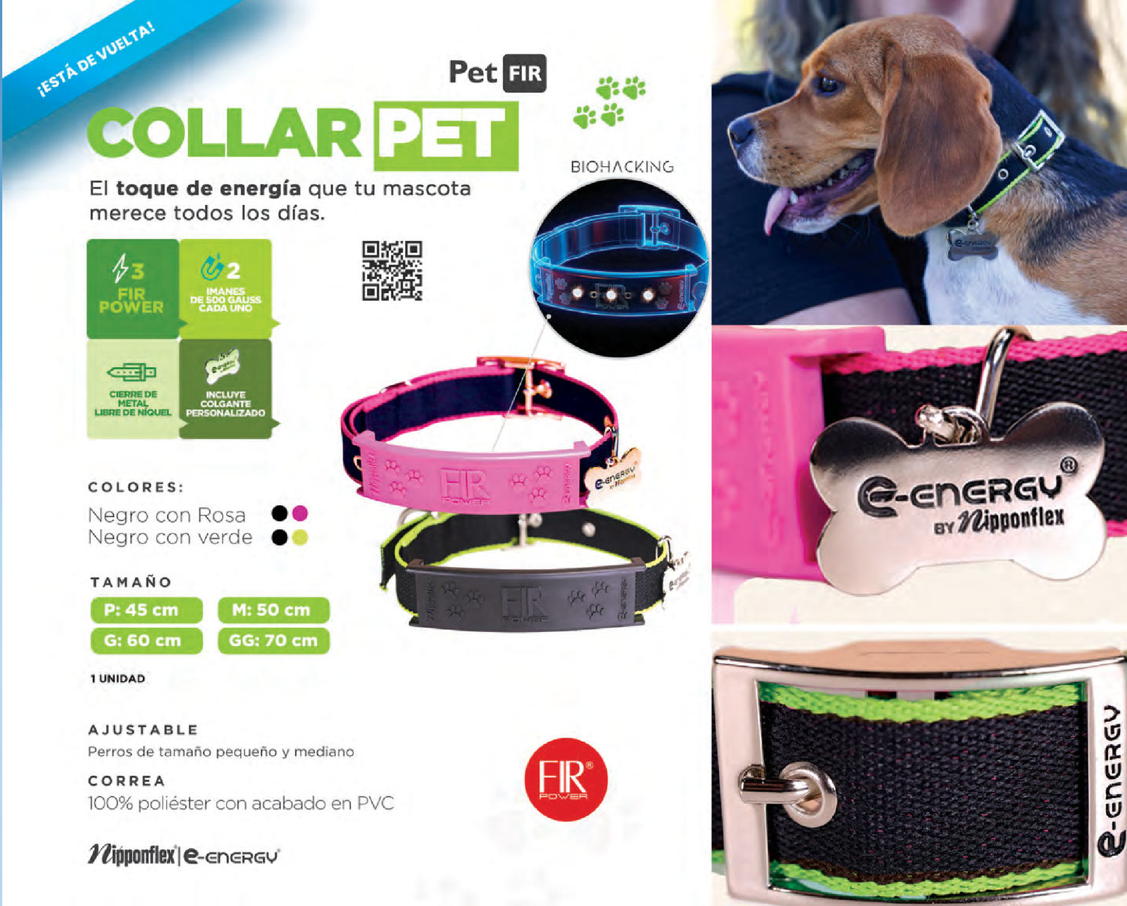 Collar Pet FIR para mascotas